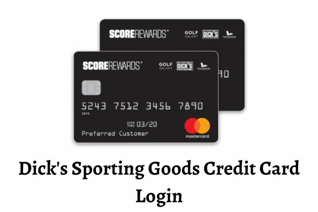 Dick's Sporting Goods Credit Card Login