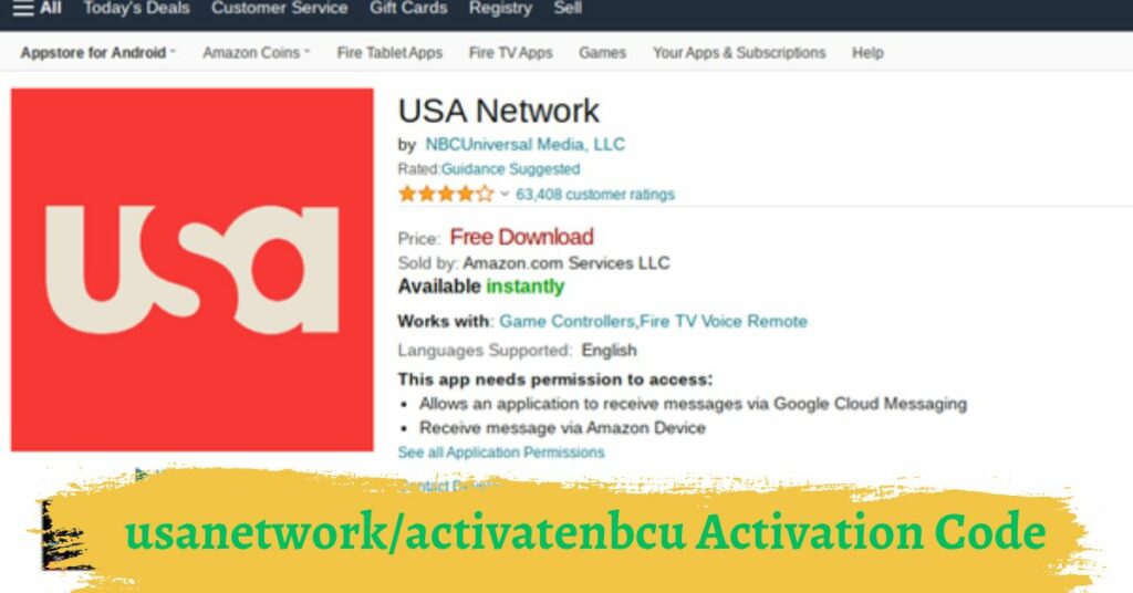 usanetwork/activatenbcu Activation Code