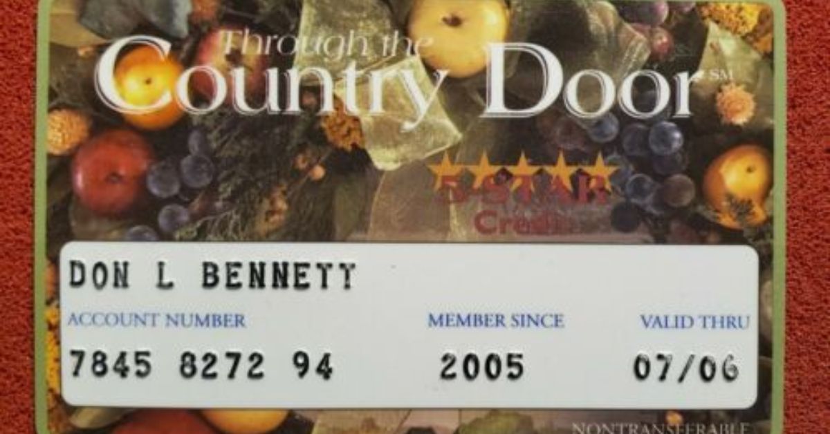 Country Door Credit Card Login