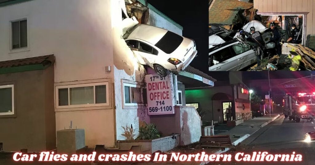 Car flies and crashes In Northern California