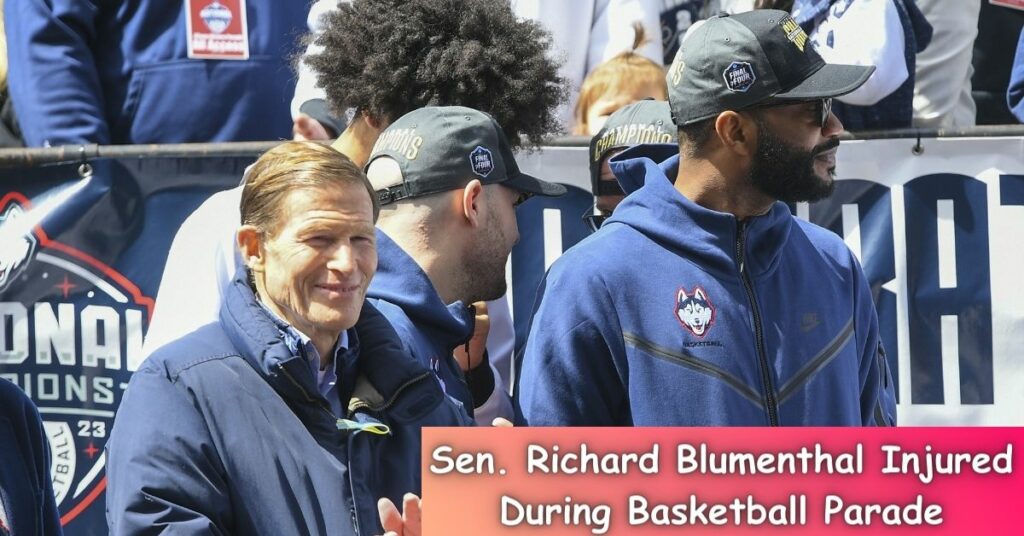 Sen. Richard Blumenthal Injured During Basketball Parade
