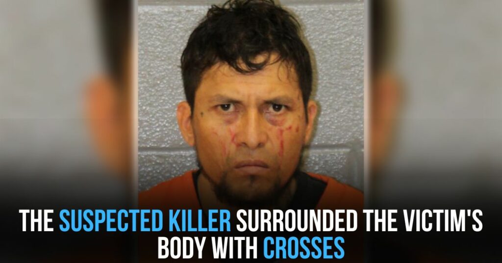 The Suspected Killer Surrounded the Victim's Body With Crosses