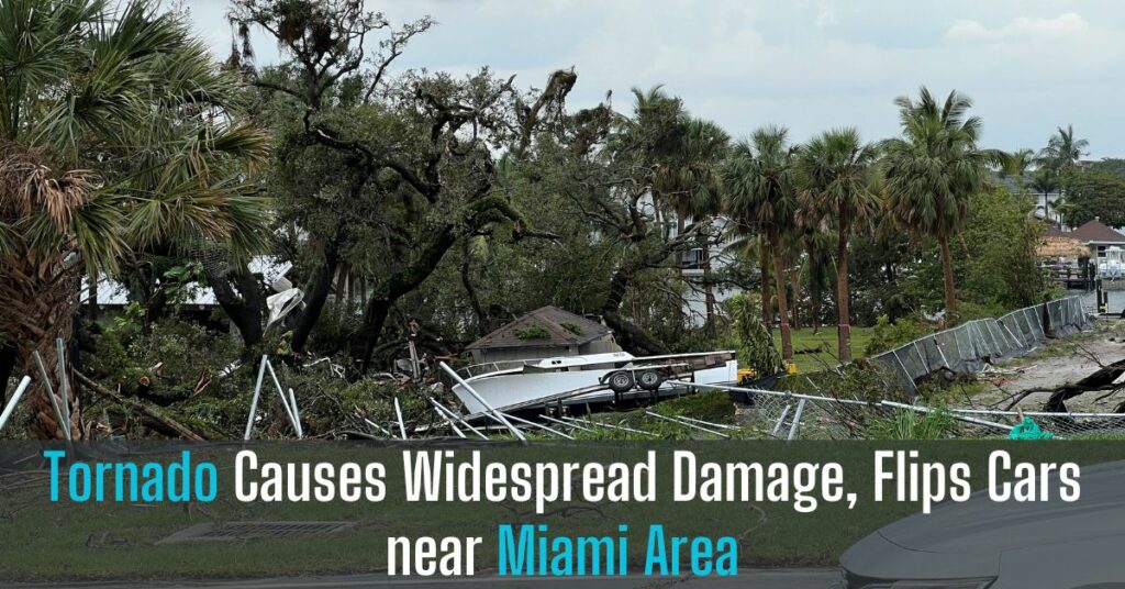 Tornado Causes Widespread Damage, Flips Cars near Miami Area