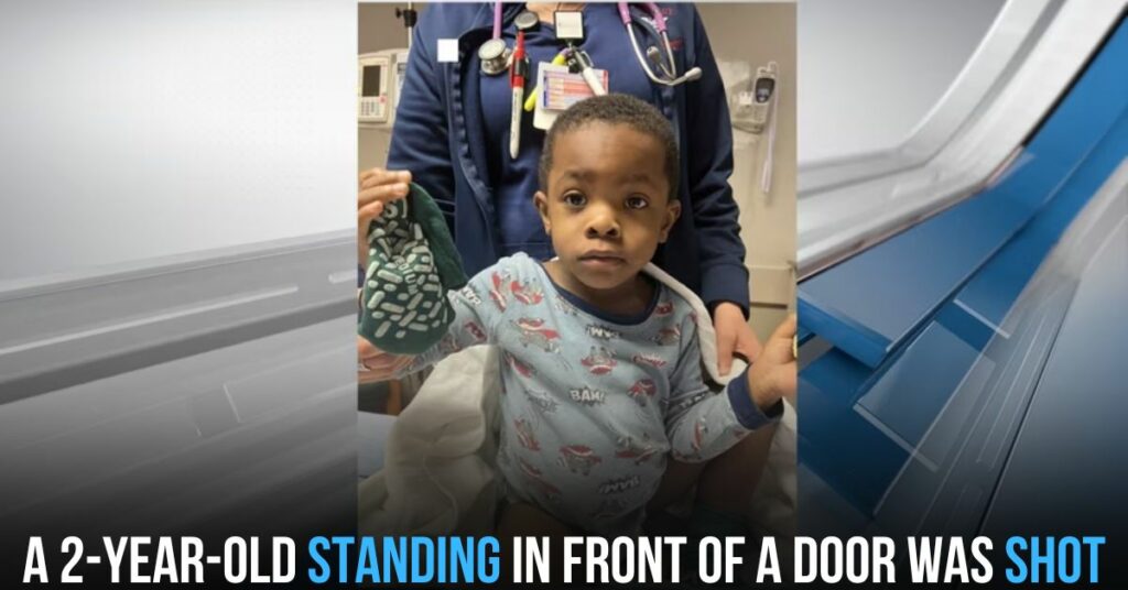 A 2-year-old Standing in Front of a Door Was Shot
