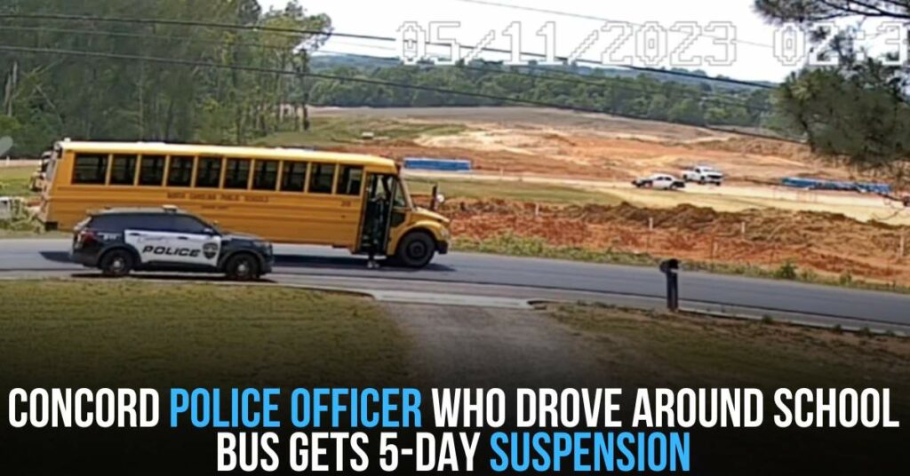 Concord Police Officer Who Drove Around School Bus Gets 5-day Suspension
