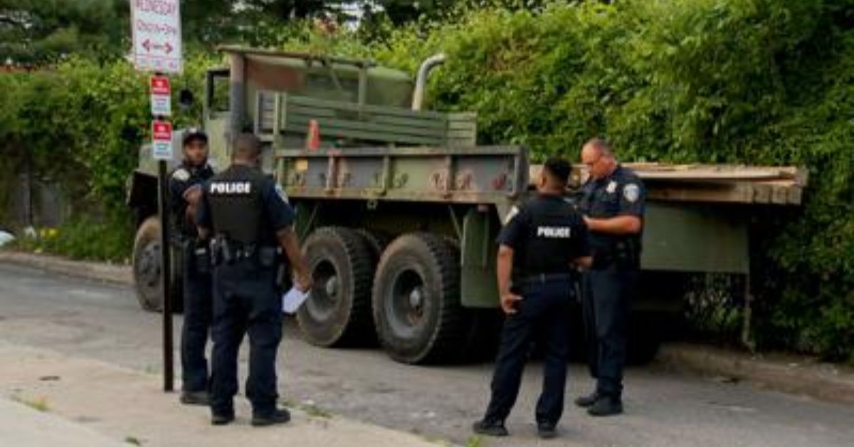 Man Arrested After Stealing 5-ton Military Vehicle