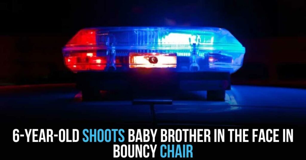 6-year-old Shoots Baby Brother in the Face in Bouncy Chair