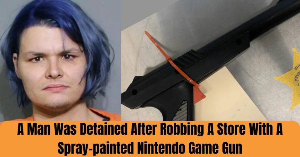 A Man Was Detained After Robbing A Store With A Spray-painted Nintendo Game Gun