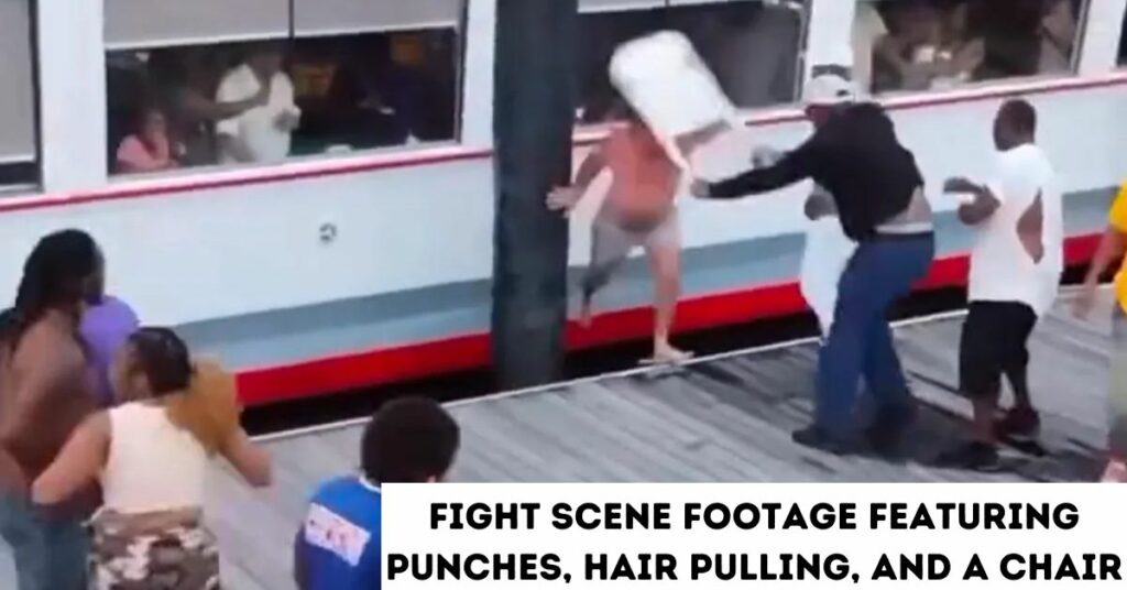 Fight Scene Footage Featuring Punches, Hair Pulling, and a Chair
