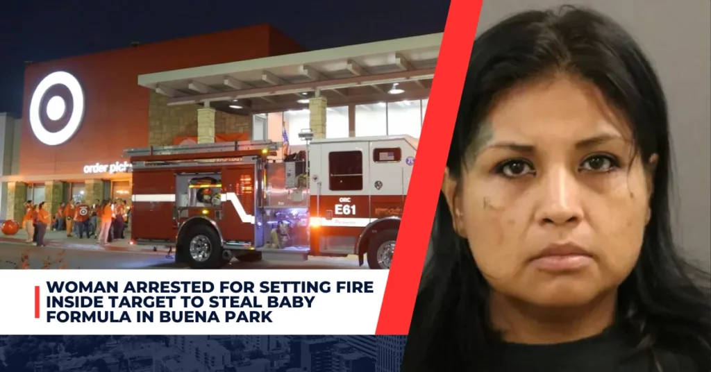 According to the Buena Park Police Department, Torres intentionally set the fire on September 5, 2023, around 7:15 p.m., in the children’s clothing section of the Target store located at 7530 Orangethorpe Avenue